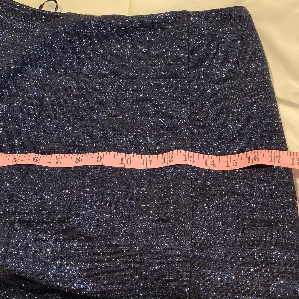 Jovani Navy Sparkle Strapless Formal Fluted Gown 4 - Picture 15 of 15